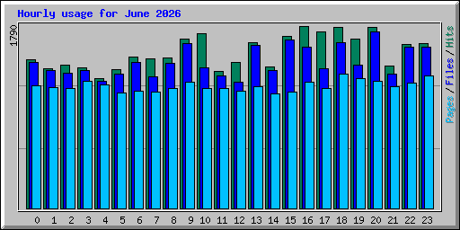 Hourly usage for June 2026
